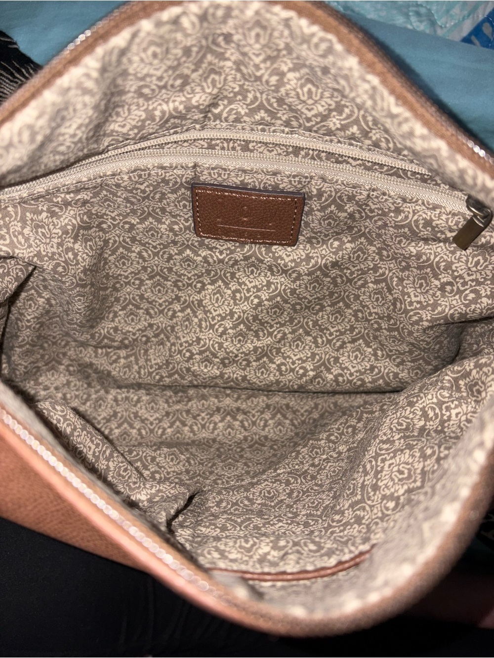 NWOT Joy Susan Brown Vegan Leather Crossbody Bag